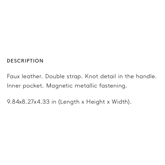 NWT Mango Silver Metallic Tote Bag - Picture 4 of 4